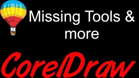 Corel Draw Tips & Tricks Missing Object in Menu Bar and Zoom toll missing in tool box