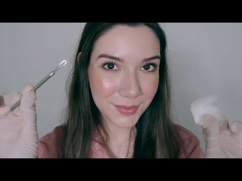 ASMR: DERMATOLOGISTA LIMPANDO TUA PELE