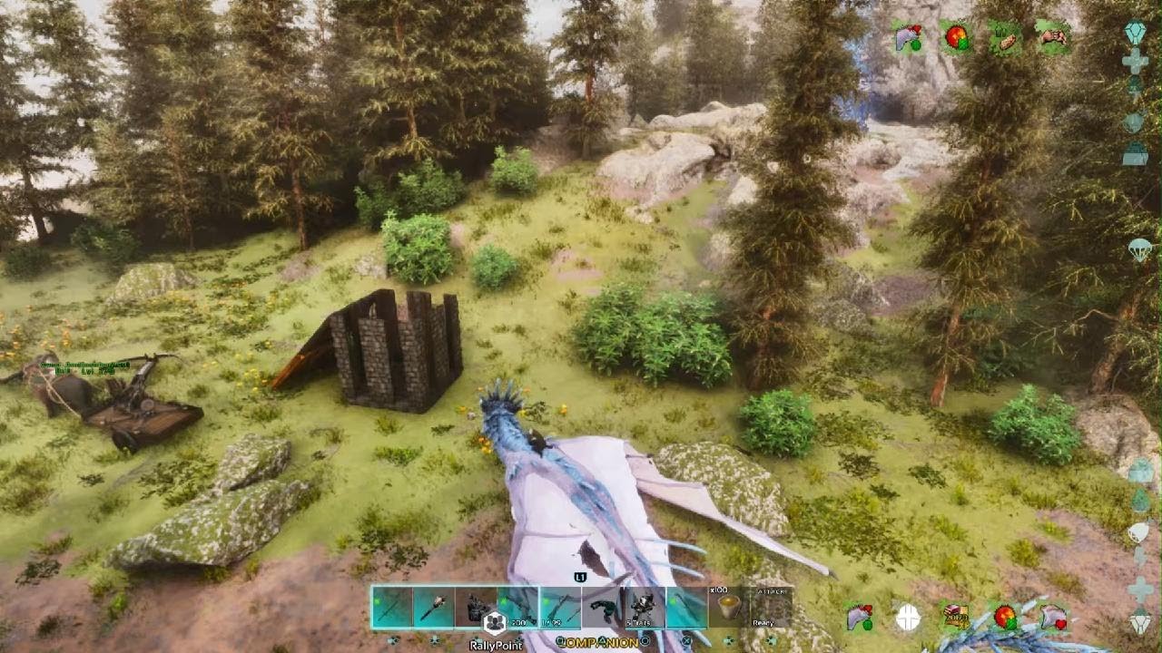 ARK Survival Ascended - Ragnarok - Taming a female bison!