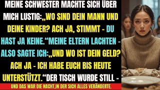 👉 „Sie verspotteten mich beim Abendessen… und ich zerstörte ihre Lügen mit einem Satz.“