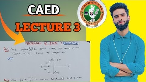 PROJECTION OF POINTS || Solved Problems | VTU |Engineering 🔥