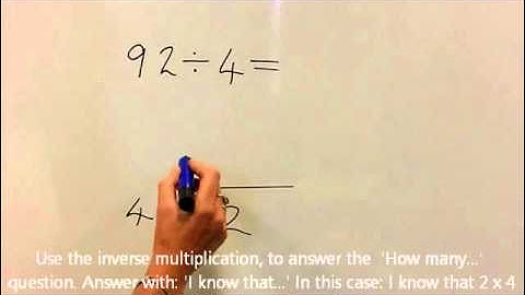 Short Division No Remainders Years 5 to 6