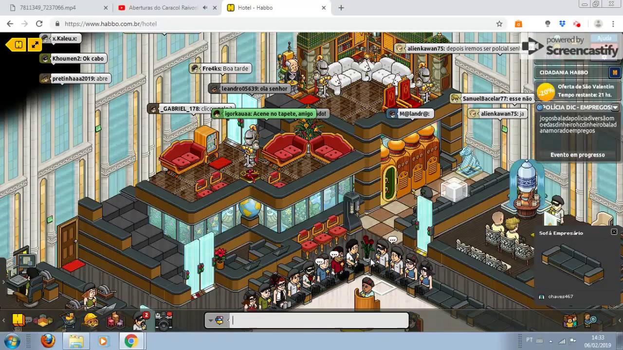 amostrando a policia DIC HABBO