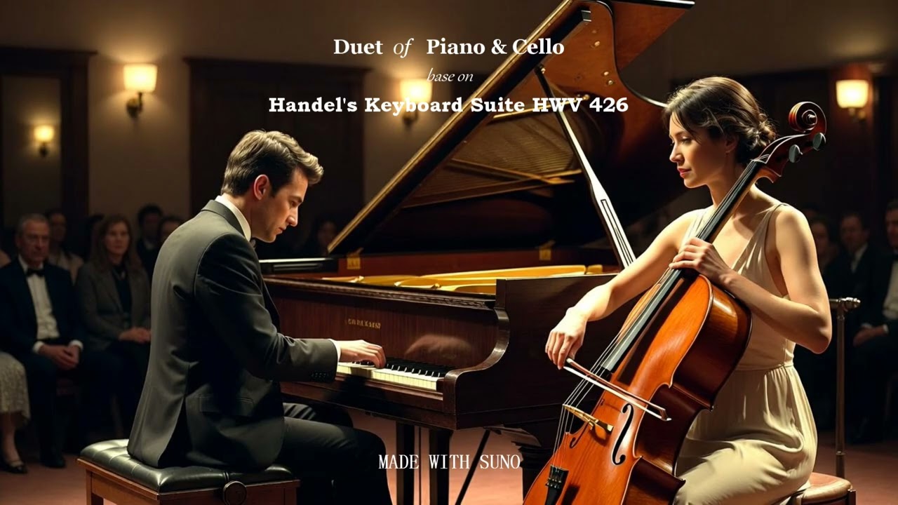 George Frideric Handel - Keyboard Suite HWV.426 (Cover to Piano & Cello Duet with original compare)