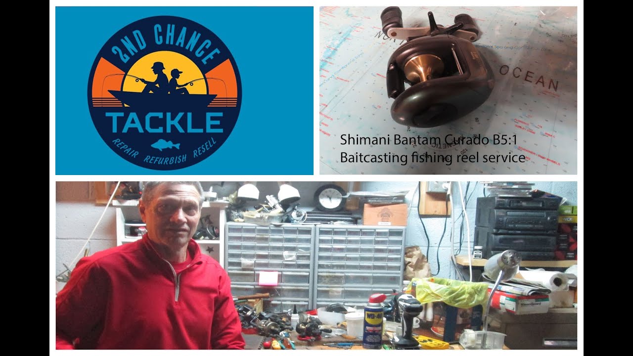 Shimano Bantam Curado low profile Baitcasting fishing reel how to take  apart and service 
