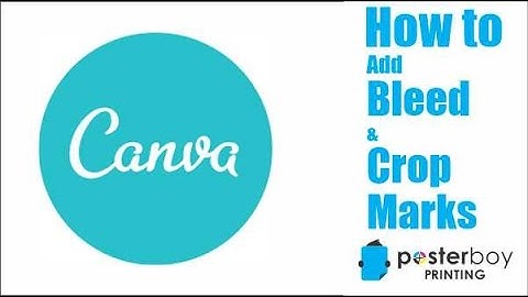 Add bleed and crop marks in Canva