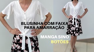 Blusinha Fresquinha para o  Verão – Manga Sino