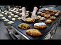 12가지맛 수제크림 크로와상,하루 800개 완판! 무조건 줄서야 하는곳 Handmade cream croissants in 12 flavors - Korean street food