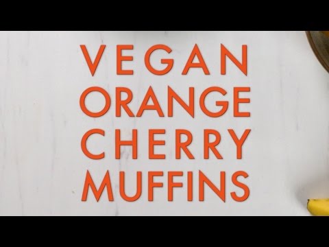 Vegan Orange Cherry Muffins - FIXATE™