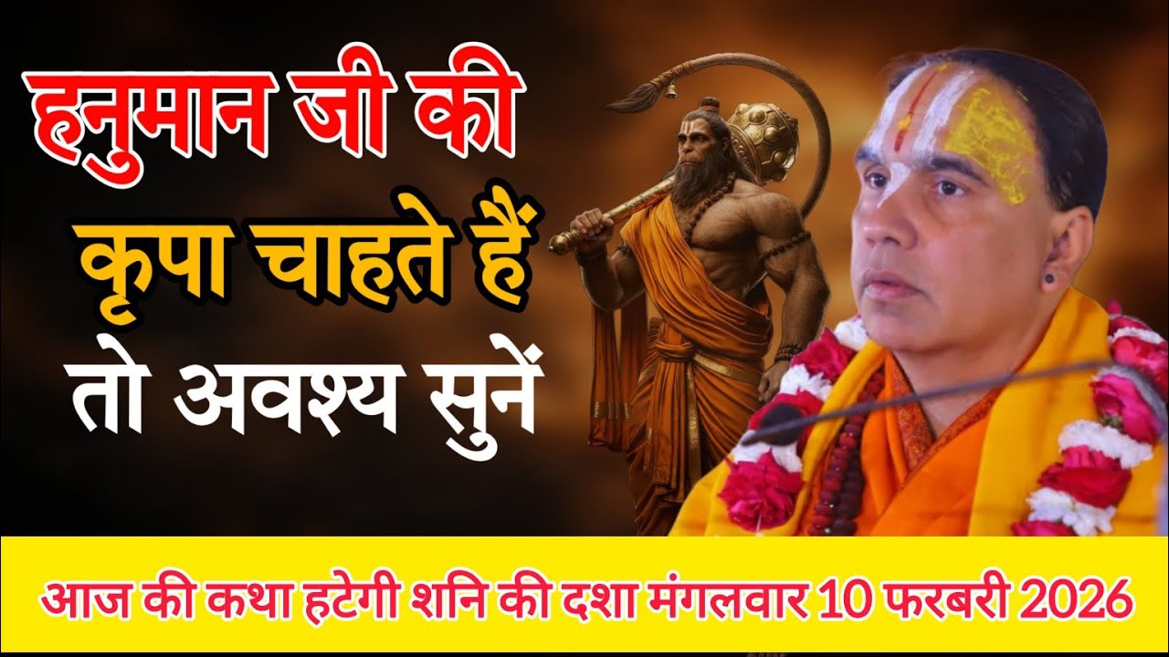 हनुमान जी की कृपा वाली कथा-Katha Vyas Swami 