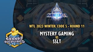 Mystery Gaming vs SSLT - World Team League 2023 Winter: Code S Round 11 | StarCraft 2 Tournament