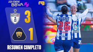 HELL OF A MATCH PACHUCA VS PUMAS 3-1 GOAL HIGHLIGHTS LIGA FEMENIL MATC AY 3 APERTURA 2026