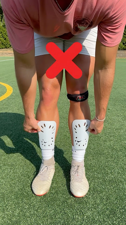 HOW TO WEAR SHIN PADS #football #soccer #fifa #ronaldo #messi #shorts #goal