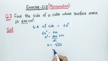 Exercise 11.3 Q3 Mensuration Class 8 | Ncert Maths 8th ex 11.3 Q3 | ex 11.3 Q3 class 8 Mensuration