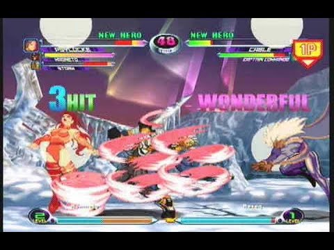 MvC2: Psylocke Teleport Crossup to 2-Character Kill Combo