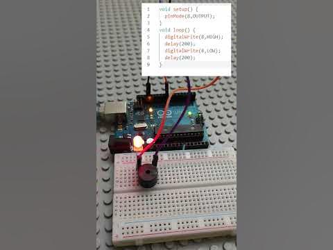 Arduino Alarm Using LED And Buzzer With Code IDE 2.0.4 - YouTube