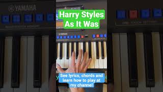 As It Was (Harry Styles) played live #shorts