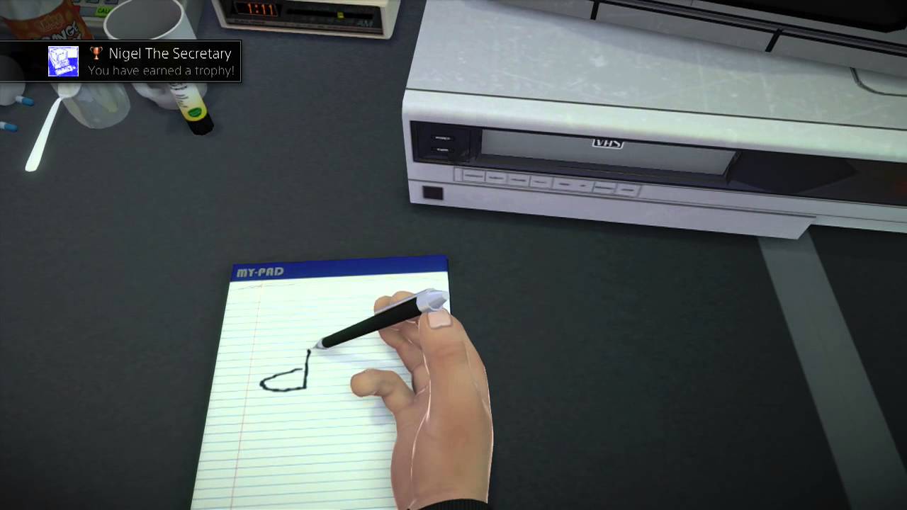 Nigel The Secretary Trophy in Surgeon Simulator Playstation 4 PS4