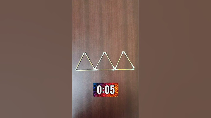 Make 5 triangles by moving 3 sticks 😎 solved ✔️