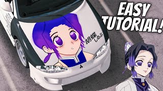 Shinobu Kocho Anime Design Tutorial | Mitsubishi Eclipse Demon Slayer Livery|Car Parking Multiplayer