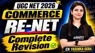 UGC NET Commerce Re-NET | UGC NET Commerce Complete Revision By CA. Yashika