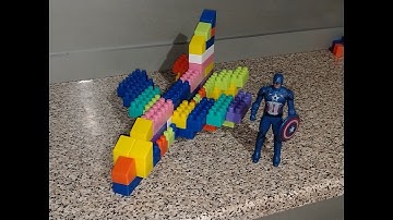 Satisfying DIY aeroplane/ASMR Building Blocks/relaxation#asmr#asmrsounds#buildingblocks