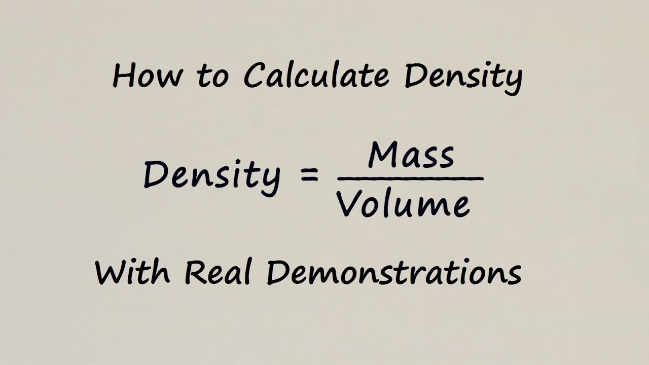 How to Calculate Density of Liquids - With Examples