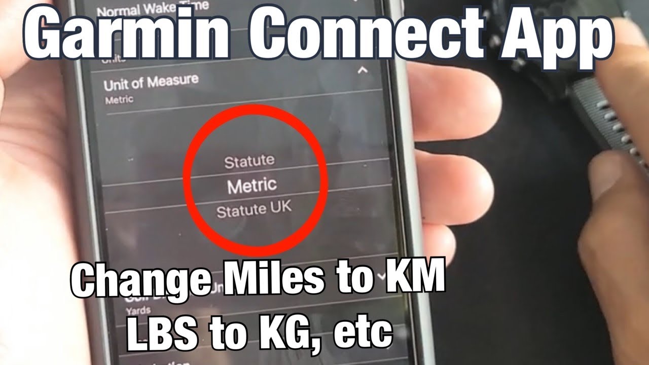 Connect App: How to Change Units of Measure (Miles/KM, FT/CM, etc) - YouTube