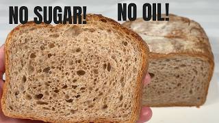 Healthy No Sugar No Oil 80% Whole Wheat Sandwich Bread