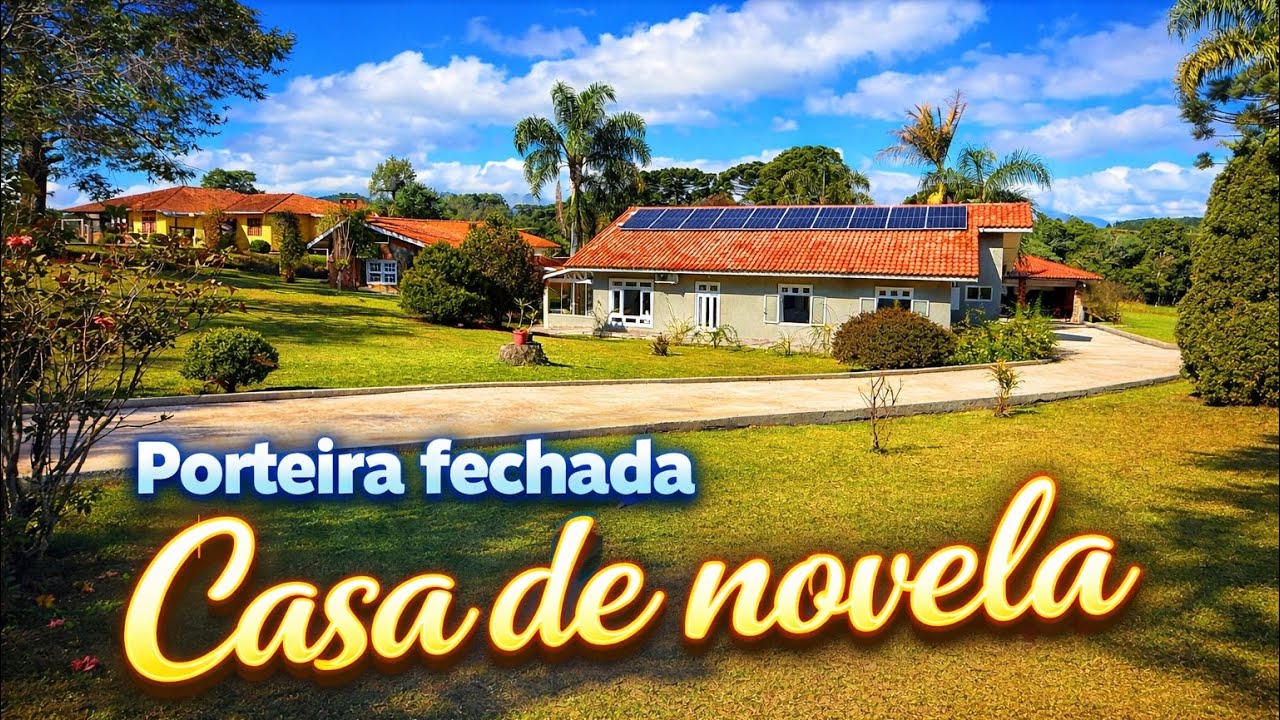 CHÁCARA LINDA COM CASA DE NOVELA, PISCINA, PORTEIRA FECHADA, ÁGUA, POMAR, PERFEITA!