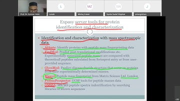 A discussion about Bioinformatics Tools in Expasy Web Server (Dr. Kamran Azim)