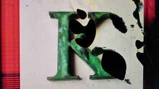 LETTER K PATINA BRONZE