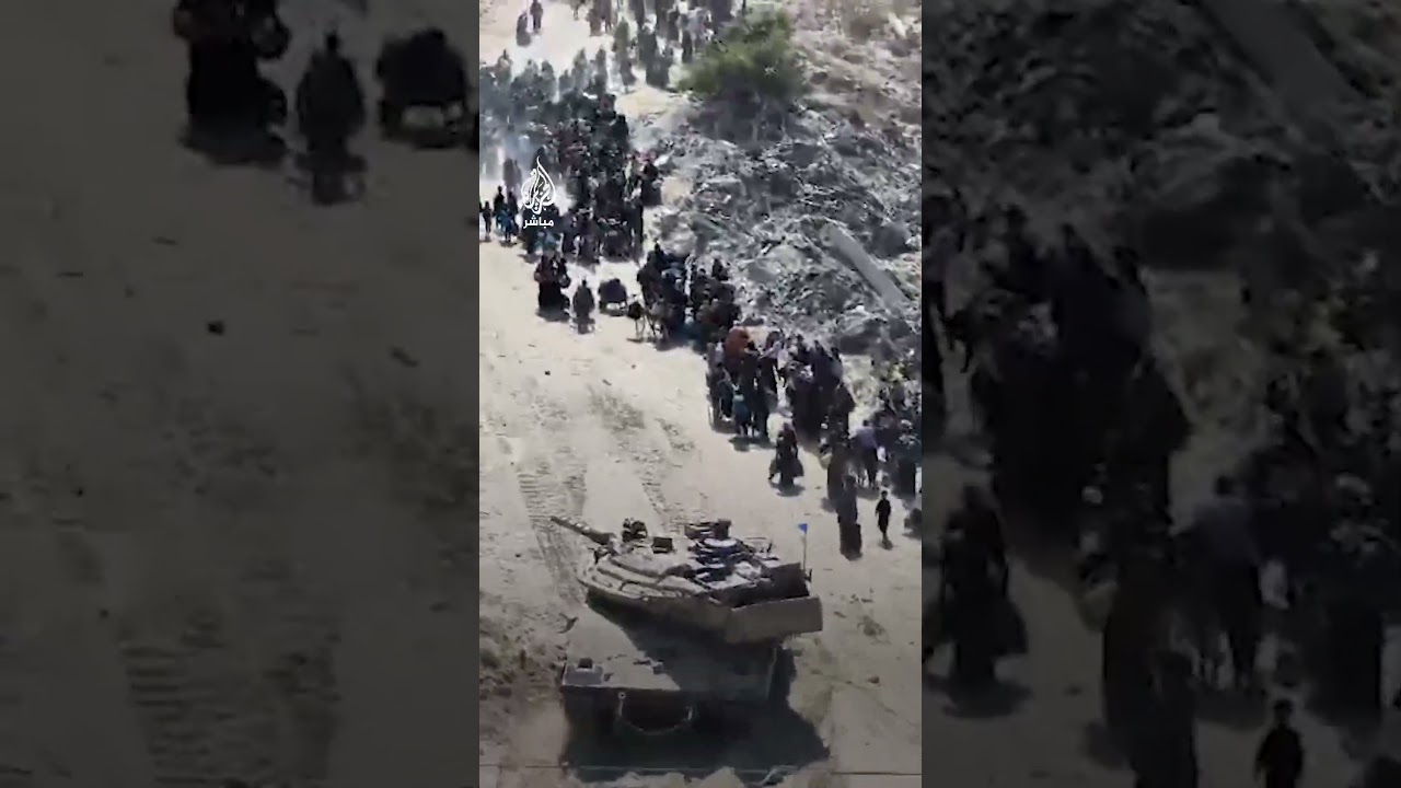 صور جوية تُظهر تهجير الاحتلال لمئات العائلات قسريا من جباليا