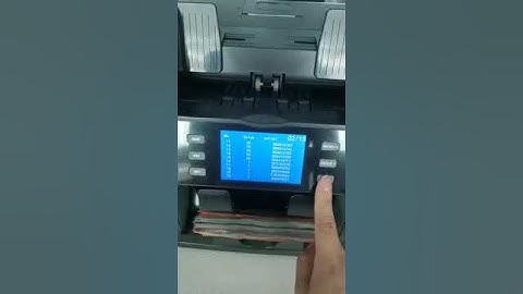 Two pocket banknote sorter for MYR with serial number printing mix value counting sorting