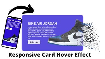 CSS Responsive Card Hover Effects | Nike Card Using Html And CSS