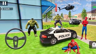 🚔 Hulk vs Spider-Man 🚨 Police Car Chase |💥🚨 Superhero City Battle Game 2025@drivewithrahu-1  screenshot 4