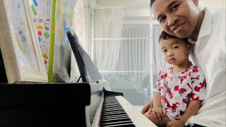 Practice the piano with Kevin