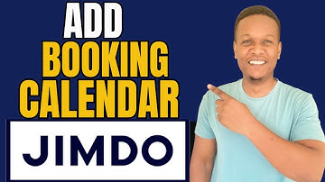 HOW TO ADD BOOKING CALENDAR IN JIMDO