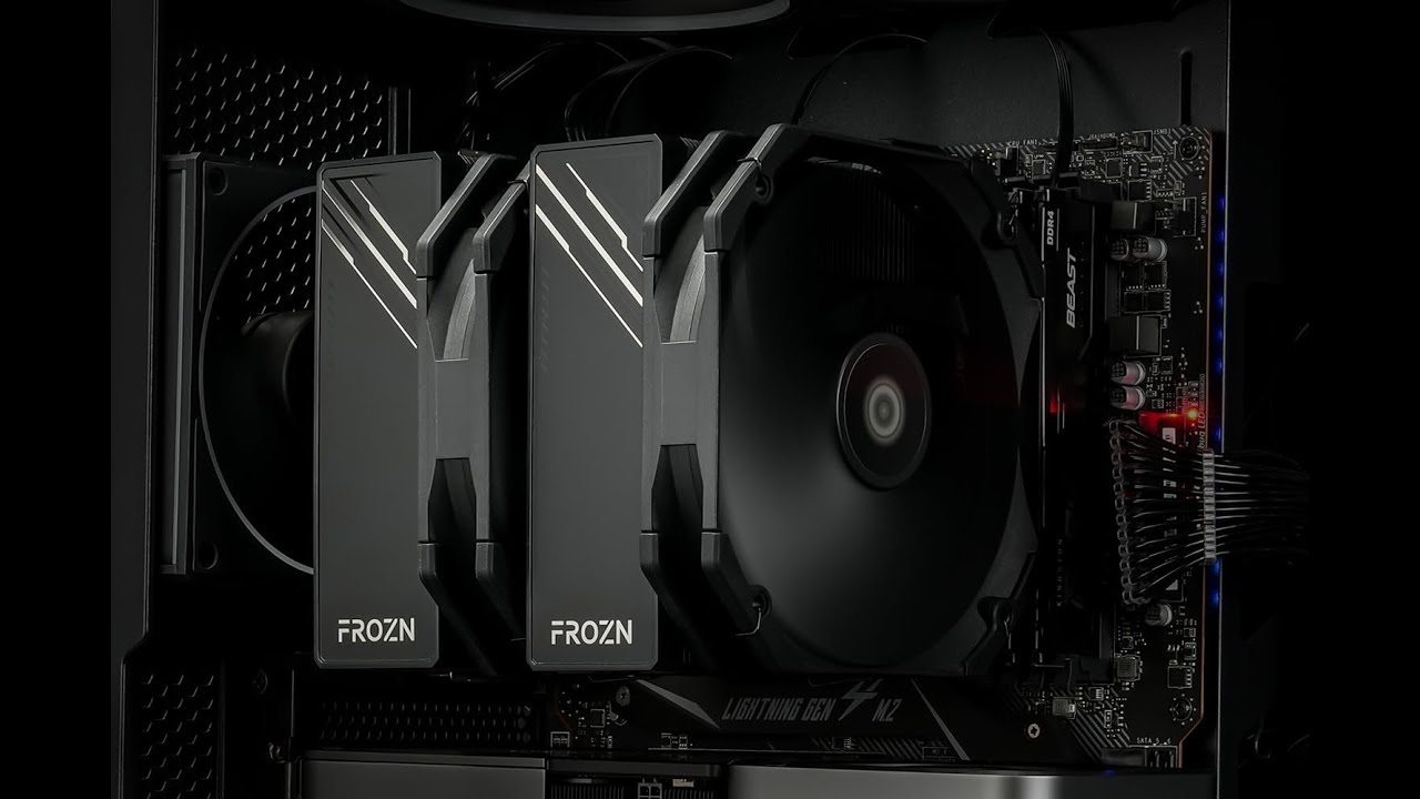 Introducing ID-COOLING FROZN A720 BLACK Air Cooler - YouTube