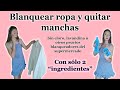 Como blanquear ropa y quitar manchas || blanquear ropa sin lavandina ni cloro || sin cepillar