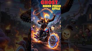 Ghost Rider But Pixar Turned Him Into This 🔥 #aiart #shorts #trending