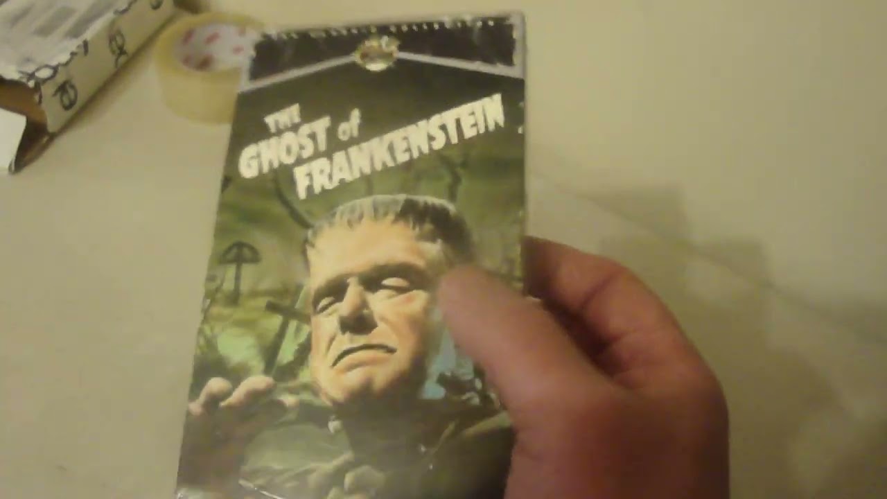 ebay find universal monsters  frankenstien ghost  vhs spring