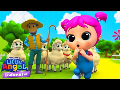 Jill and the Little Lamb | Little Angel Indonesian | Kids' Cartoons and Songs
