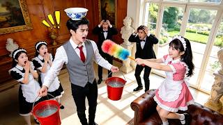 No one can get close to the unruly CEO.A poor beggar girl uses a duster to make him obey!Love comes!