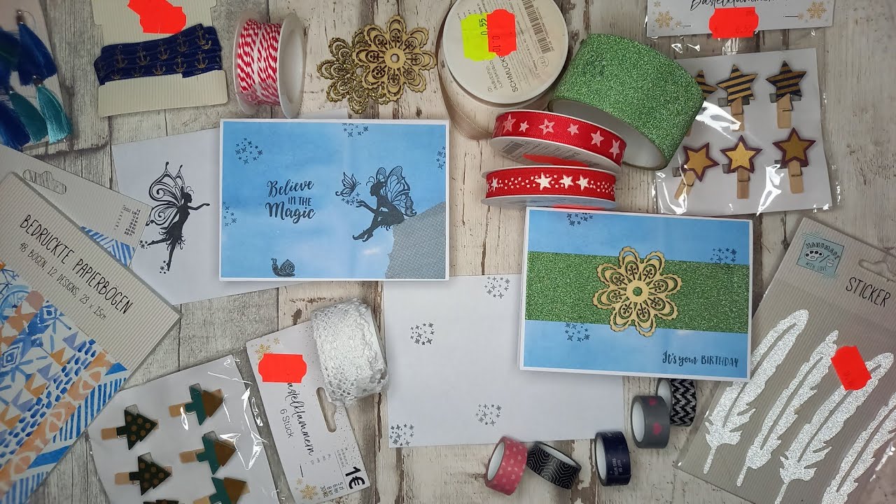 Tedi-Haul Schnäppchen & Neuheiten inkl. wie bastelt man daraus schnelle & einfache Grußkarten