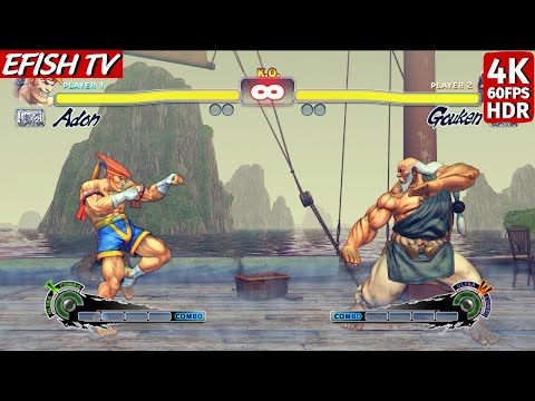 Adon vs Gouken (Hardest AI) - Ultra Street Fighter IV