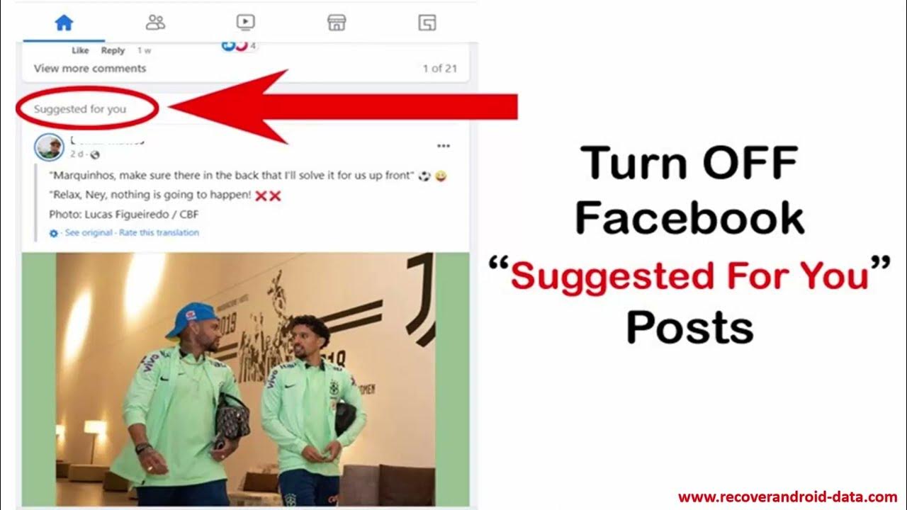 How To Turn OFF "Suggested For You" Posts on Facebook YouTube