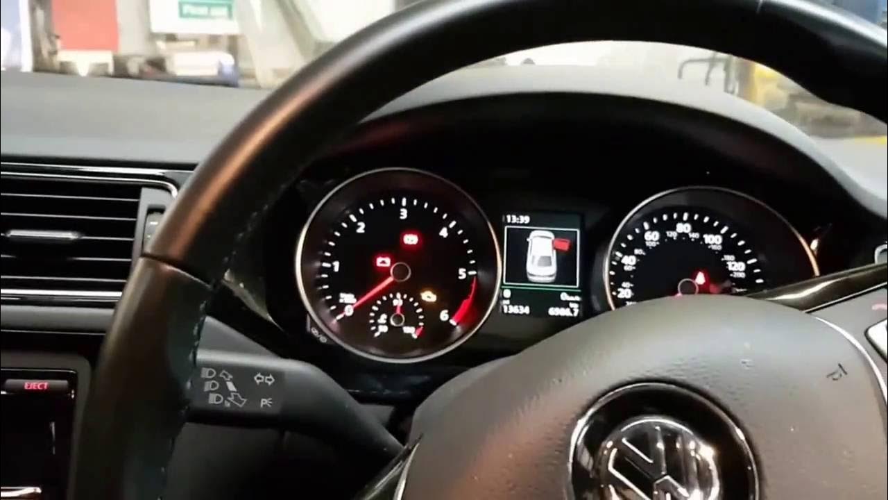 How to reset tyre pressure light - VW Jetta - YouTube