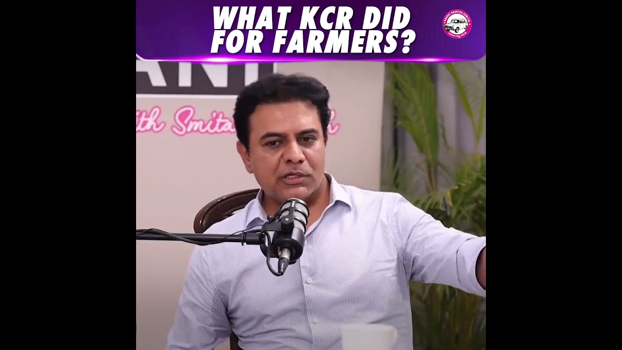 KTR gave a detailed explanation on what KCR did for farmers? | 