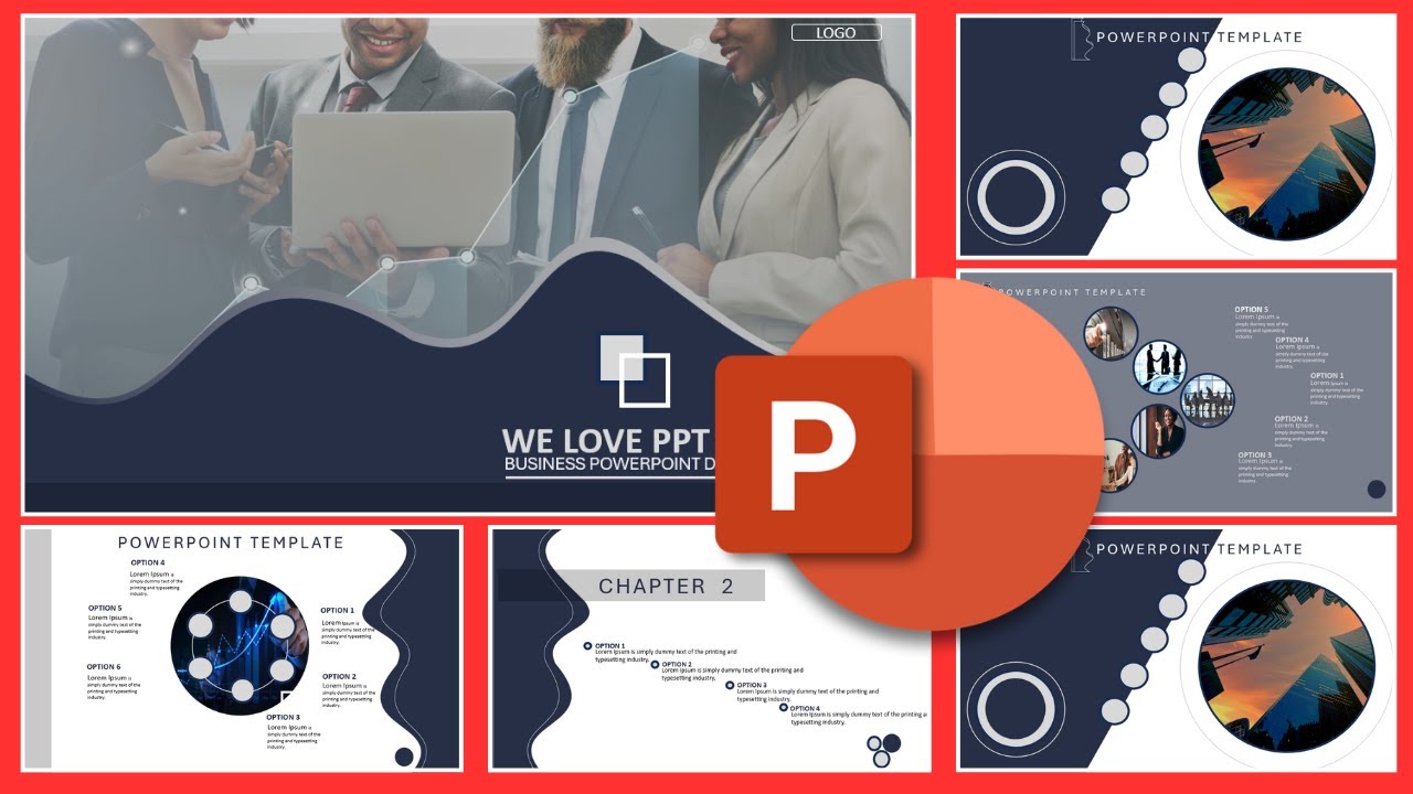 Grey Themed Animated PowerPoint Template Slideshow 